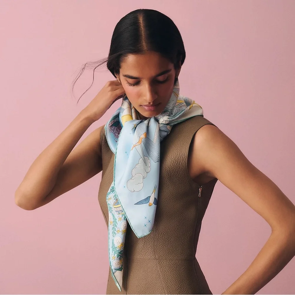 Hermes L'Esprit s'Envole scarf 90 - Picture 3 of 3
